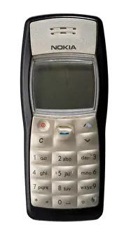 Nokia mobile phone. Old cellular telephone from the 20th Century