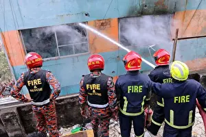 Flames Prints: Non Exclusive: DHAKA, BANGLADESH - DECEMBER 11
