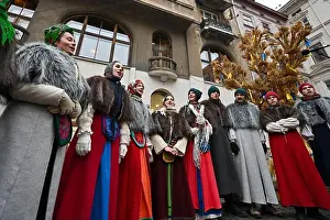 Lviv Prints: Non Exclusive: LVIV, UKRAINE - DECEMBER 24