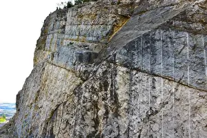Fault Prints: Normal fault and fault mirror. Cantavieja, Maestrazgo, Teruel, Aragón, Spain