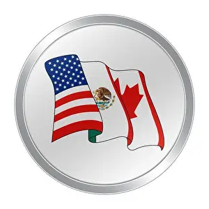 Icon Symbol Prints: North American Free Trade Agreement NAFTA logo symbol