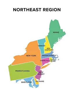 Delaware Prints: Northeast region of the United States