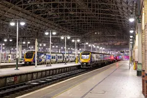 Railway Infrastructure Prints: Northern 195113, 195119, Manchester Piccadilly. UK. 23rd April 20222