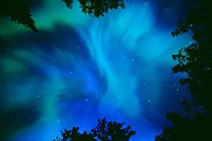 Northern Lights Prints: Northern lights or aurora borealis, Tilton Lake, Sudbury, Ontario, Canada