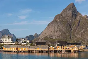 Lofoten Islands Prints: Norway, Nordland County, Lofoten Islands, Sakrisoy, village