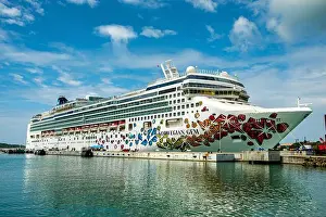 Cruise Ship Prints: Norwegian Gem, Cruise Ship Port, St Johns, Antigua
