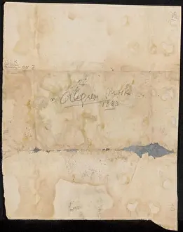 Note from the Philip Zilcken archive, Philip Zilcken, 1867 - 1930 paper. pencil writing (processes) Algiers