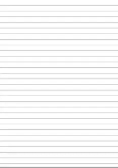 Copybook Prints: Notebook paper with one centimeter gray line a4 size