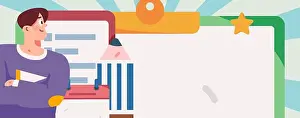 Release Prints: Notification announcement vector creative flat hand drawn illustration