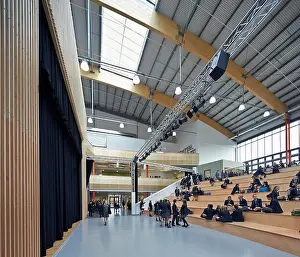 Auditorium Prints: Notre Dame Catholic College, Everton, United Kingdom. Architect: Sheppard Robson, 2014