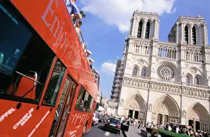 Public Transportation Prints: Notre Dame. Paris. France