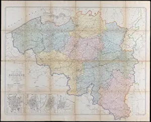 Ghent Prints: Nouvelle carte générale de la Belgique à l'échelle de 1/200