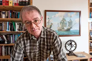 Library Prints: Novelist C.J. Sansom at home in Brighton