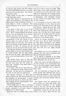 Higher Education Prints: The November 1902 issue of The Normalia from St