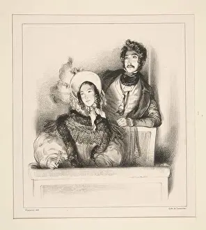 Printmaking Prints: NOVEMBRE.. Artist: Paul Gavarni, French, 1804–1866