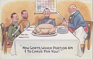 Historic Image Prints: 'Now Gents, which portion am I to carve for you