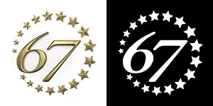 Sixty Seven Prints: Number 67 (number sixty-seven)