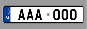 Licence Prints: Number plate. Vehicle registration plates of Malta