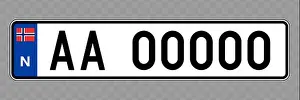 Licence Prints: Number plate. Vehicle registration plates of Norway
