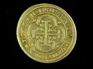 Goldsmith Prints: NUMISMATICA. MONEDA MODERNA. OCHO ESCUDOS DE ORO