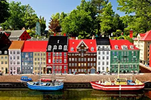 Lego Prints: Nyhavn made from lego bricks, Legoland, Denmark