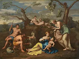 Jupiter Prints: Nymphs Feeding the Child Jupiter A12458