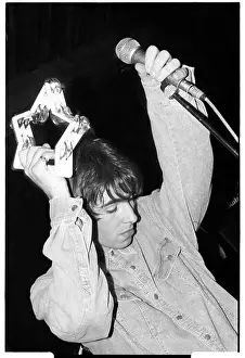 Playing Prints: OASIS, FIRST NATIONAL TOUR, 1994: Liam Gallagher of Oasis at The Fleece and Firkin in Bristol