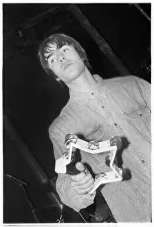 Playing Prints: OASIS, FIRST NATIONAL TOUR, 1994: Liam Gallagher of Oasis at The Fleece and Firkin in Bristol