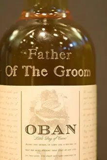 Presents Prints: Oban Malt Scotch Whisky distillery in the Scottish west coast port of Oban