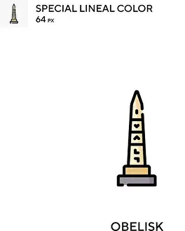 Obelisk Prints: Obelisk Simple vector icon. Obelisk icons for your business project