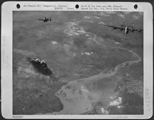 World War Two Prints: The Obertraubling Airdrome And Jet-Propelled Plane Base At Regensburg