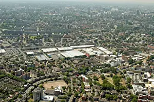 Arial Prints: Oblique high level aerial view xxxx of xxxx London xxxx England 2005
