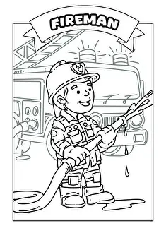Occupations Prints: Occupations Coloring Pages for Kids