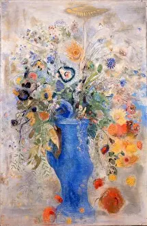 Flower Arrangement Prints: Odilon Redon's 1901 Grand Bouquet features an abstract arrangement of flowers