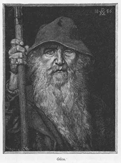 Wise Prints: Odin. The main god in Norse mythology described as an immensely wise
