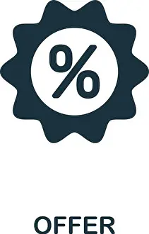 Offer icon. Creative element design from stock market icons collection