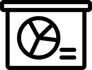 Split Prints: office air conditioner icon vector. Isolated contour symbol illustration