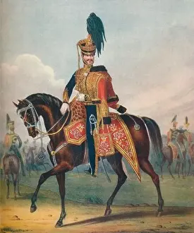 Hussars Prints: Officer of the 10th (the Prince of Wales's Own) Royal Regiment of Hussars