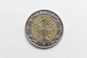 Funds Prints: Official coin of two euros of the European Economic Community