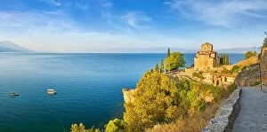 Images Dated 31st August 2017: Ohrid Lake panoramic view, Macedonia, Balkans