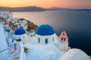 Images Dated 17th November 2023: Oia, Santorini. Image of famous village Oia located at one of Cyclades island of Santorini
