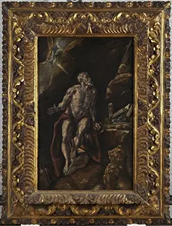 Theology Prints: Oil on canvas painting The Penitent Saint Jerome by Luis Tristán (1586–1624)