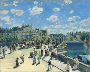 Proportion Prints: An oil on canvas painting by Pierre Auguste Renoir from 1872 depicting Pont Neuf in Paris