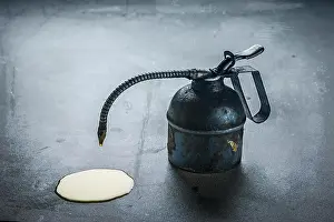 Motor Oil Prints: Oil can dripping oil