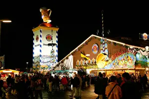Pleasure Prints: Oktoberfest in Munich at night