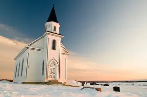 Tombstone Prints: Old abandoned church in Stonehaven New-Brunswick Canada