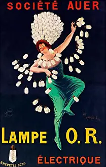 Visual Arts Prints: Old advertising poster - O.R. lamp ELECTROTRIQUE - vintage poster by Leonetto Cappiello