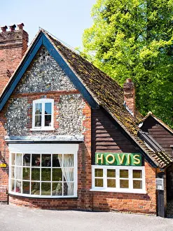 Cottage Prints: Old Bakery with Hovis Sign, Hambleden Village