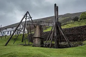 Tourist Area Prints: The old Beam Engine at Wanlockhead in the Leadhills