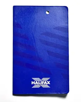 White Studio Background Prints: Old Blue Halifax savings bank book
